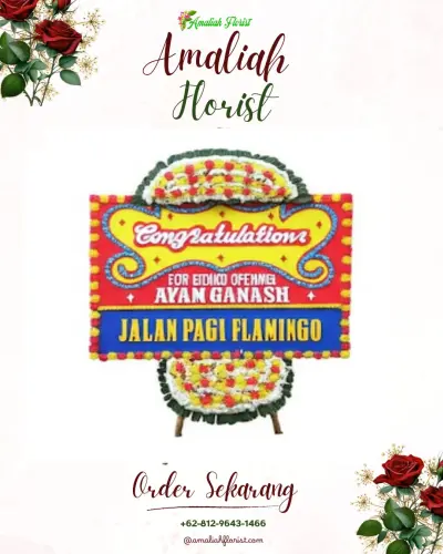 Bunga Papan Congratulation di Padang Merbau